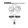 thumbnail image 2 of Power Sport Rear Brakes and Rotors Kit |Rear Brake Pads| Brake Rotors and Pads| Semi-Metallic Brake Pads and Rotors BLB1.33155.03, 2 of 6