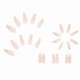 thumbnail image 2 of 24pcs Gold Lines Nail Patch Sweet Style Glue Type Removable Long Paragraph Manicure Save Time, 2 of 4