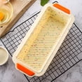 thumbnail image 2 of Baking Mould Bread Box Heat Resistant Reusable Silicone Cake Mold DIY Bread Loaf Mold Pan Baking Mould with Handle (Colorful Dot), 2 of 8