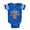 Royal Blue, variant on CafePress - HOTSAUCE - Cute Infant Baby Football Bodysuit