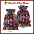 thumbnail image 2 of Pofeuu Monstrous Cartoon Characters Print Burlap Bags with Drawstrings Drawstring Gift Bags Pouch Bag for Thankgiving Birthday Party Gift Wrapping Treats and Party Favors-Small, 2 of 9