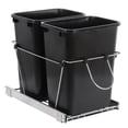 thumbnail image 5 of HomGarden Dual 35Qt Pullout Trash Garbage Can, 8.7Gal Capacity Under Kitchen Cabinet, 5 of 11