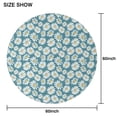 thumbnail image 6 of Blue Daisy Flower Floral Pattern Round Tablecloth 60"x60",Wrinkle Wipeable Table Cloth for Kitchen Dining Room Picnic Patio Party, 6 of 6