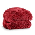 thumbnail image 4 of Bare Home Shaggy Blanket - 50" x 60" - Ultra Soft Fleece - Throw, Red, 4 of 4