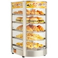 thumbnail image 1 of VEVOR 5-Tier Commercial Food Warmer Display, 800W Food Display Warmer with LED Light, Adjustable Shelf and Stainless Steel Frame, 86℉~185℉ Air Heating, 60L, 1 of 9