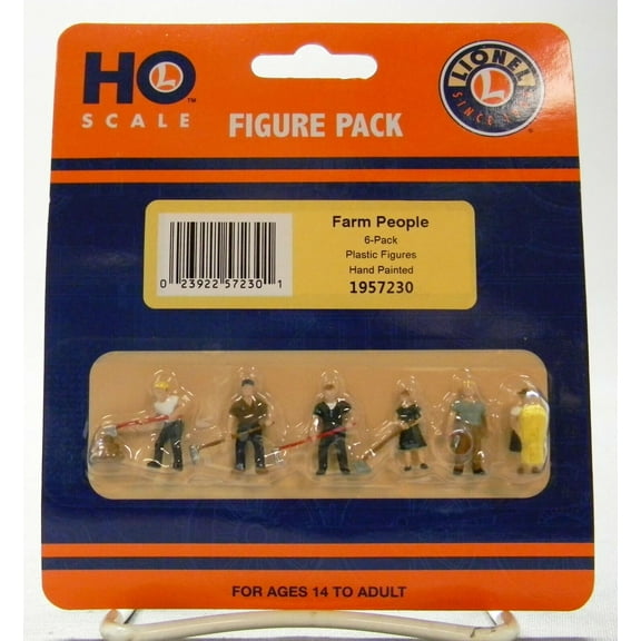 Lionel HO Scale Farm People Figures 6 Pack 1957230