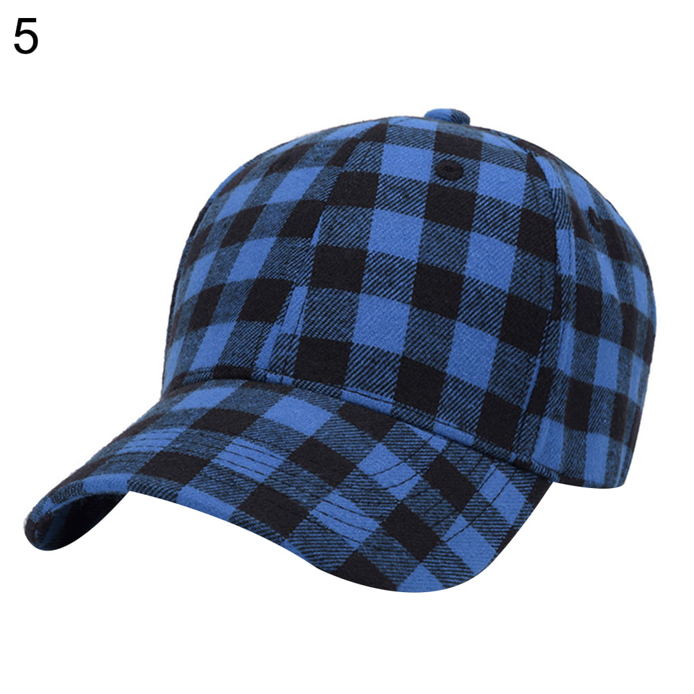 Baseball Cap Hat Sun Hat Outdoor Sports Cycling Hat One Size 19 Baseball Caps Hat Plaid