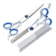 thumbnail image 5 of Kit de tijeras de peluquería canina de acero inoxidable, cómodo tornillo ajustable, tijeras de peluquería profesionales 6 en 1 para mascotas, 5 of 10