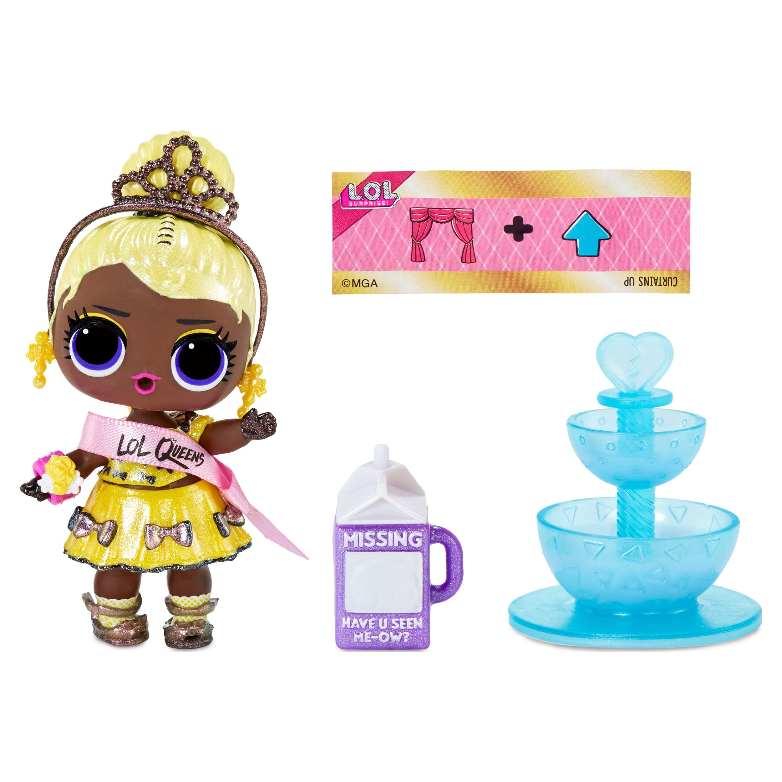 lol surprise queens dolls with 9 surprises including doll, fashions, and royal themed accessories - great gift for girls age 4+ - image 3 of 7
