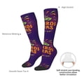 thumbnail image 4 of Naloa Mardi Gras2 Thigh High Socks Extra Long Stretchy Sock Women Over Knee High Opaque Stocking Daily Wear, 4 of 6
