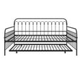 thumbnail image 5 of Novogratz Bright Pop Full Metal Daybed with Twin Trundle Bed, Black, 5 of 18