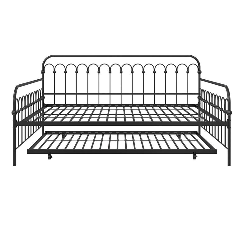 Bright pop twin metal 2024 daybed with trundle novogratz