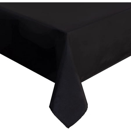 

Square Tablecloth 70x70 Inch Black Tablecloth Washable Polyester Table Cloth for Square or Round Tables Buffet Table Parties Holiday Dinner Wedding
