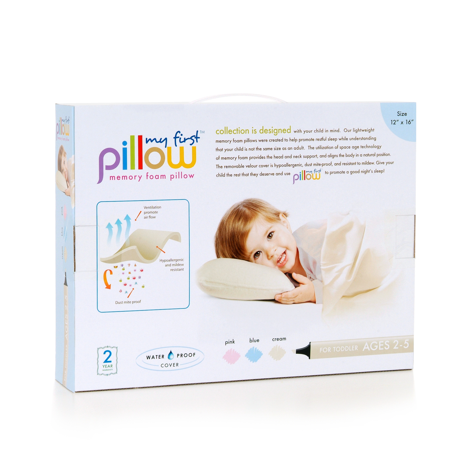My First Toddler Pillow w/ Free Pillow Case