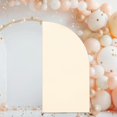 thumbnail image 4 of Dserhfy Half Moon Arch Cover Wedding Backdrop Stand Cover Stretchy Fabric Backdrop Arch Cover for 6Ft Half Moon Arch Engagement Baby Shower, 4 of 8