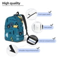 thumbnail image 3 of Rocae Construction Trucks for Durable Canvas Backpack Leisure Large Bag Travel Rucksack Multi-function Backpack Medium, 3 of 8