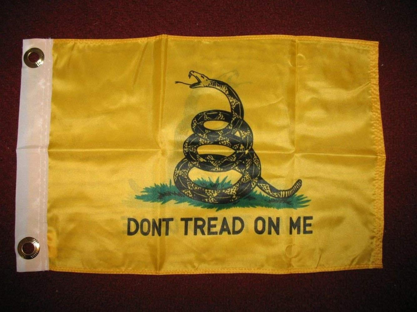 Flag 12x18 Patriotic Gadsden Don't Tread on Me NEW Banner 2 grommets 