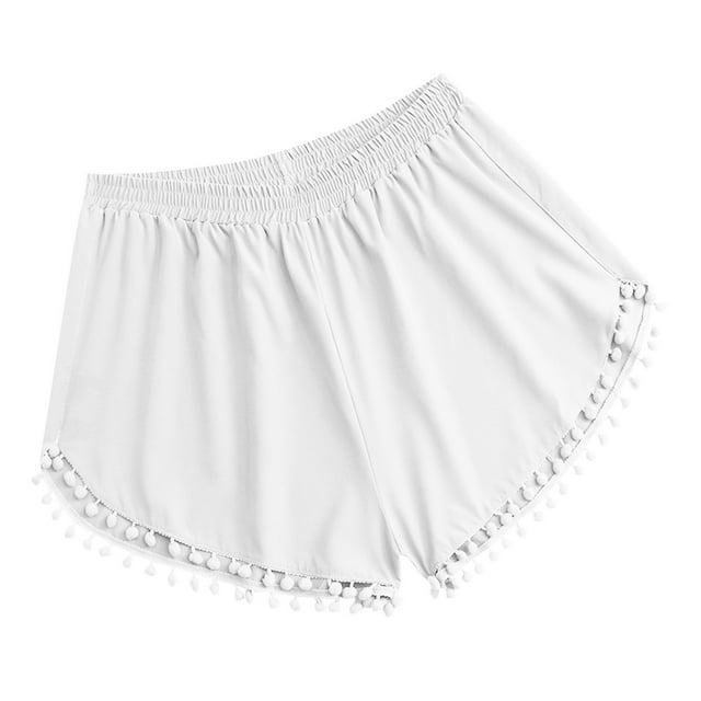 Birdeem Short de Bain pour Femmes, Femmes, Uni, Taille Haute, Plage, Short de Natation Conservateur