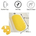 thumbnail image 3 of Bubbles Non-Slip Oval Bathtub Mat Solid Yellow 28 L X 15 W, 3 of 4