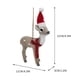 thumbnail image 5 of Fiudx Ofertas Flash Artículos En Oferta Nuevo Colgante De Ciervo De Navidad De Imitación Y Ciervo Sica, Colgante De Decoración De Juguete De Peluche Manual Con Borde, 5 of 5