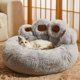 thumbnail image 2 of Dog Sofa Beds for Small Dogs Warm Pet Accessories Bed Accessorys Large Mat Pets Kennel Washable Plush Medium Basket Puppy Cats ShopWise Round, 2 of 20