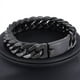 thumbnail image 3 of Pulsera de moda chapada en oro de 10 mm, personalizada, agresiva, de aleación galvanizada, con doble hebilla, pulsera atmosférica de moda para hombres, 3 of 5