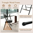 thumbnail image 4 of Costway 2 PCS Folding Padded Party Chairs with Metal Frame PVC Leather Stackable Chairs, 4 of 6