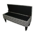 thumbnail image 2 of ORE International 17.5" Tall Polyurethane Storage Bench in Black/White, 2 of 2