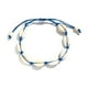 thumbnail image 1 of Xiao Hua Pulsera de conchas marinas hecha a mano, tamaño ajustable, joyería de playa para mujer, color azul, 1 of 4