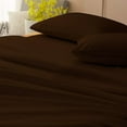thumbnail image 3 of D.N.G. BEDDINGS Luxury 4 Piece Sheet Set with 12 Inch Deep Pocket 800 Thread Count 100% Egyptian Cotton Solid Chocolate Color Cal King Size, 3 of 4