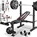 thumbnail image 3 of OPPSDECOR Weight Bench Set, 600LBS Adjustable Bench Press Set with Squat Rack & Leg Extension, Folding Workout Bench Set for Full Body Workout, Standard Weight Training Benches for Home Gym Exercise, 3 of 4