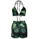 thumbnail image 4 of Traje de cintura de cintura deportiva con estampado floral de verano para mujer Traje de tres piezas informal de moda Wmkox8yi  bvn2833, 4 of 6