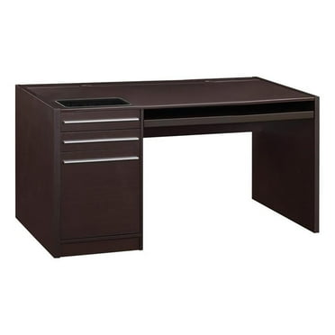 Stonecroft Furniture Contemporary Wood Connect It Computer Desk in Cappuccino