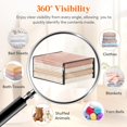 thumbnail image 4 of czcpp-36L Sacs de Rangement pour Draps Transparents avec Fermeture Éclair 3 Pack, Bacs de Rangement en Plastique pour Vêtements, Organisateurs Pliables en Vinyle pour Placard, Couvertures, Literie 17.7 x 15.7 x 7.9 Pouces, 4 of 4