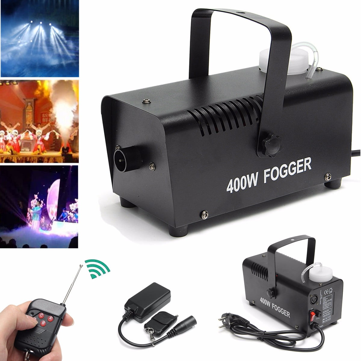Fog Smoke Machine 400W RGB LED Wireless Smoke Machine with Remote