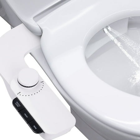 WYRAVIO Toilet Bidet Attachment with 3 Modes, Adjustable ABS Portable Bidet with 2 Self Cleaning Nozzle for Feminine and Posterior Wash, One Size