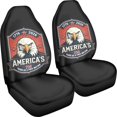 thumbnail image 3 of POLERO Eagle 250 Years Freedom Print Breathable Vehicle Seat Covers for Automotive, Polyester Fabric Removable Front Seat Cover Sedan, 3 of 13
