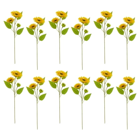 12 Pack: Gold Sunflower Stem by Ashland