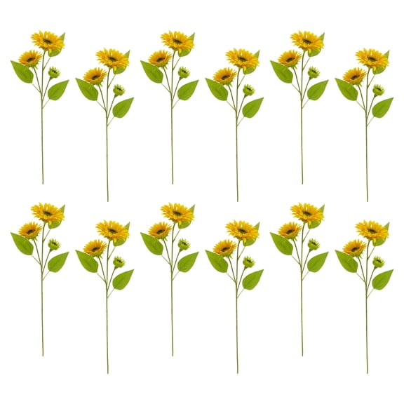 12 Pack: Gold Sunflower Stem by Ashland