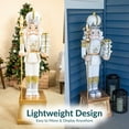 thumbnail image 5 of Sunnydaze Gold Polyresin Pierre the Fleur-de-Lis Nutcracker Christmas Statue, 47", 5 of 21