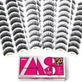 thumbnail image 1 of Eliace Pestañas postizas Aspecto natural Pestañas de ojo de gato Tiras tenues Pestañas de visón 3D Fulffy NUEVO 50 pares 5 estilos Pestañas postizas Volumen falso Rizado Banda de pestañas delgada y co, 1 of 5
