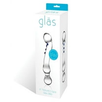 Glas 6 Curved G-spot Glass Dildo "