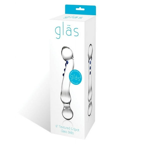 Glas 6 Curved G-spot Glass Dildo "