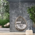 thumbnail image 3 of Grey Polyethylene Swing Chair - Non-Toy Design - Adult Outdoor Space / Safe for Adults, 3 of 7