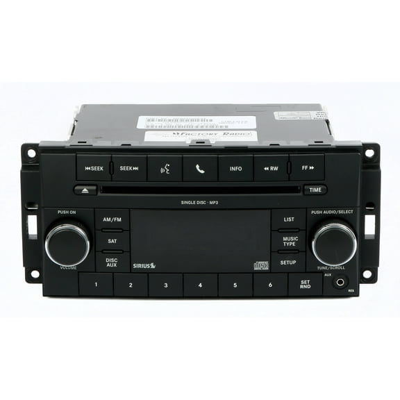 Restored Jeep & Chrysler 2011-2012 Radio AM FM mp3 CD Sirius Aux Input P05091226AD RES (Refurbished)
