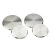 Mainstays Stainless Steel Range Burner Covers Set, Silver, 4 Pieces