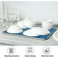 thumbnail image 7 of GZHJMY Blue Starry Dish Drying Mat for Kitchen Counter,Super Quick Absorbent Composite Sponge Dish Drying Pad,Heat Resistant Non-Slip Rack Tableware Mat (16x18Inch)for Dishes Coffee Machine Dish Rac, 7 of 7