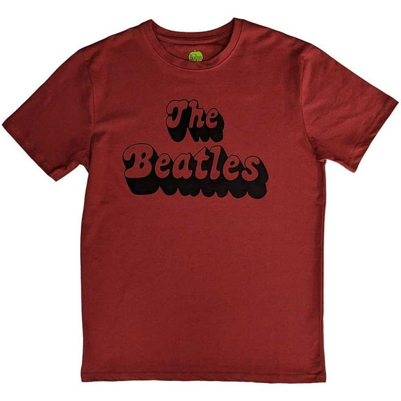 The Beatles Unisex T-Shirt Text Logo Shadow