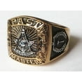 thumbnail image 3 of Masonic Rings Past Master Freemason Ring / Masonic Ring - Gold Plated Steel, 3 of 6