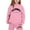 1#Pink, variant on Byoo Toddler Girl's Outfits California Long Sleeved Hoodie Sweatpants Sports Sweatsuits